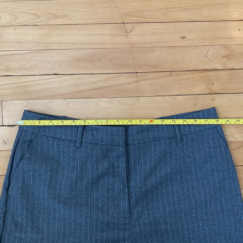 Charcoal Pinstripe Winter Trousers - Picture 7 of 8